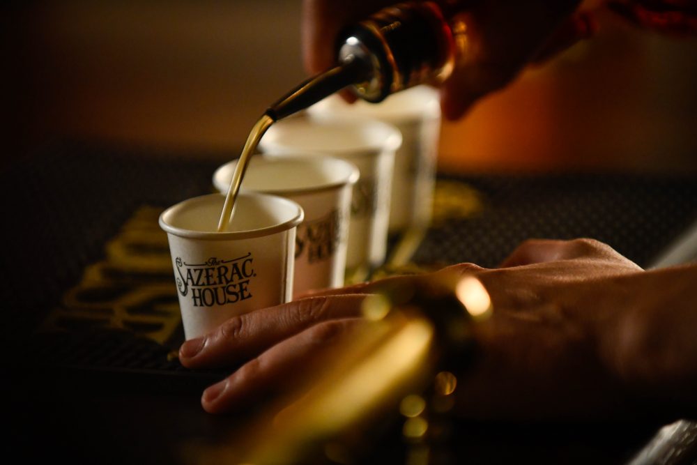 Complimentary Samples Being Poured for guests